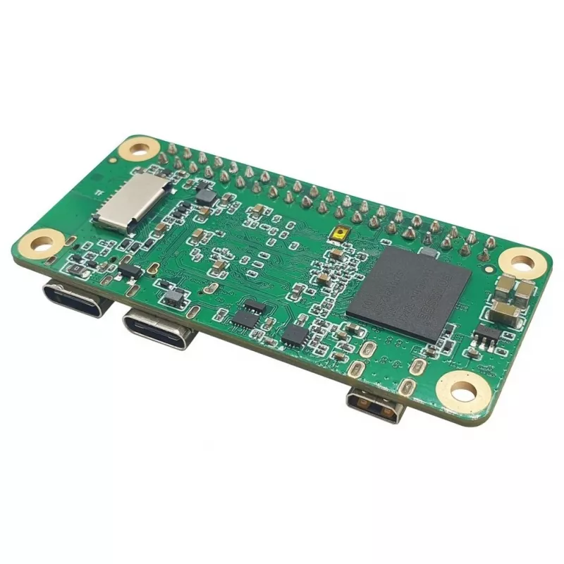 Vienos plokštės kompiuteris ALLNET Radxa Zero 2 GB RAM 8 GB eMMC D2E8T su neišlituota galvute ir išorine antena