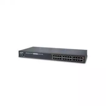 Valdomas PoE įrenginys PLANET POE1200G 24 prievadų Gigabit Ethernet maitinimas per Ethernet 1U mėlynas