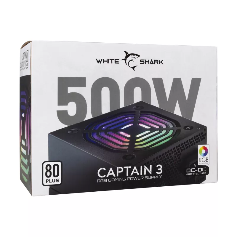 Maitinimo blokas White Shark GPSU-W500F Captain 3 500W