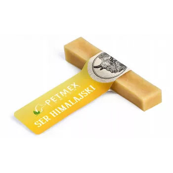 Natūralus kramtomas kramsnis šunims PETMEX Himalayan cheese M 80 g vidutiniams šunims 10–25 kg, be grūdų, be cukraus