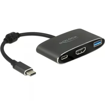 DeLOCK išorinis vaizdo adapteris VL101 USB-C 3.1 – HDMI pilka (62991)