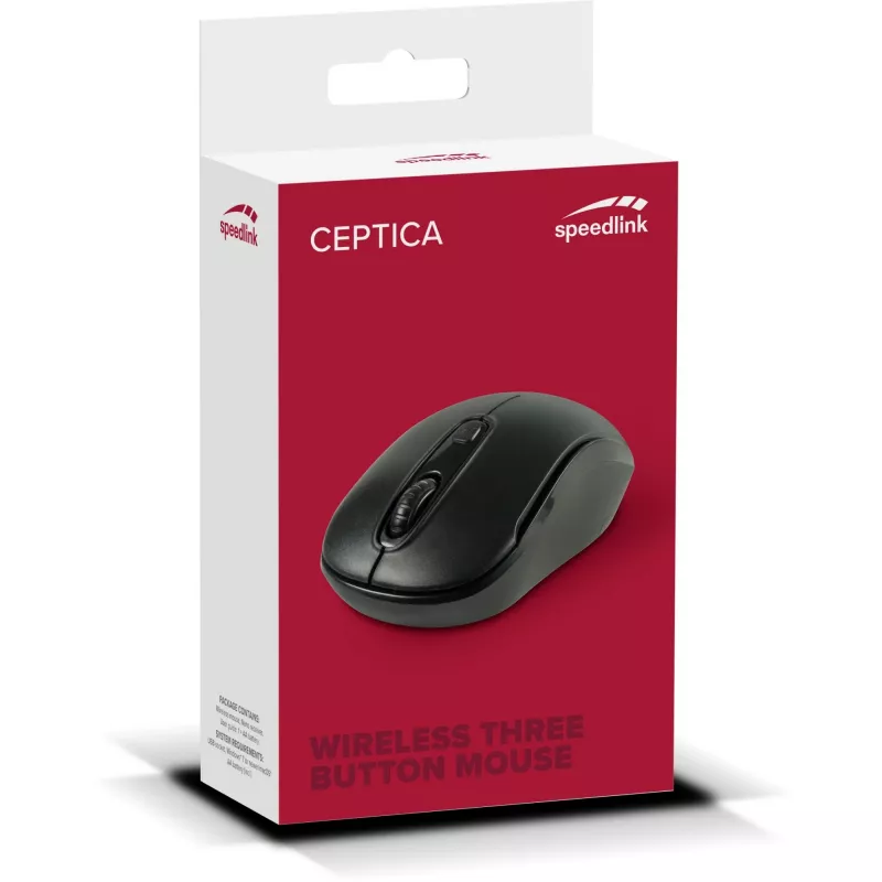 Pelė SPEEDLINK SL-630013-BKBK RF belaidė, ambidekstrinė