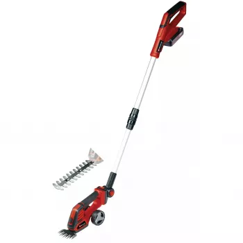 Belaidės žolės ir krūmų žirklės EINHELL GE-CG 18/100 Li 18 V Li‑Ion 2.5 Ah — pjovimo ašmenys 100 mm