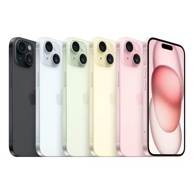 Atnaujintas išmanusis telefonas RENEWED iPhone 15 — 128 GB, 6,1 colio Super Retina XDR, A16, 5G, juodos spalvos, IP68