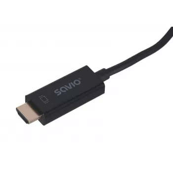 SAVIO vaizdo kabelio adapteris DisplayPort į HDMI Type A CL-56, 1,5 m, juodas