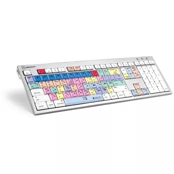 Klaviatūra Logickeyboard LKB-PPROCC-CWMU-FR Office USB AZERTY balta