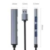 USB šakotuvas QOLTEC 53793 – USB 3.0 įvadas, 3× USB 2.0 prievadai