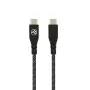 USB Type-C į Type-C duomenų laidas Tellur TLL155471, 1 m, 3 A, 60 W PD, nailono pintas, juodas