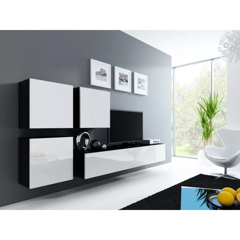 Cama Square Spintelė VIGO 50/50/30 juodas/baltas blizgus