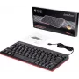 Perixx PERIBOARD-422 DE klaviatūra, laidinė USB, QWERTY vokiečių – JAV anglų, juoda