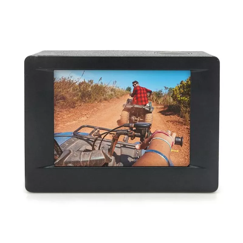 Easypix GoXtreme Enduro Black - Veiksmo kamera - tvirtinama - 4K / 30 kadrų per sekundę - 8 MP - Wi-Fi - atspari vandeniui iki 30 m - Juoda