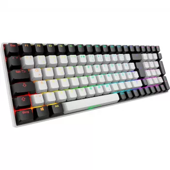 Sharkoon SKILLER SGK50 S2 White DE-Layout Gateron Yellow - klaviatūra