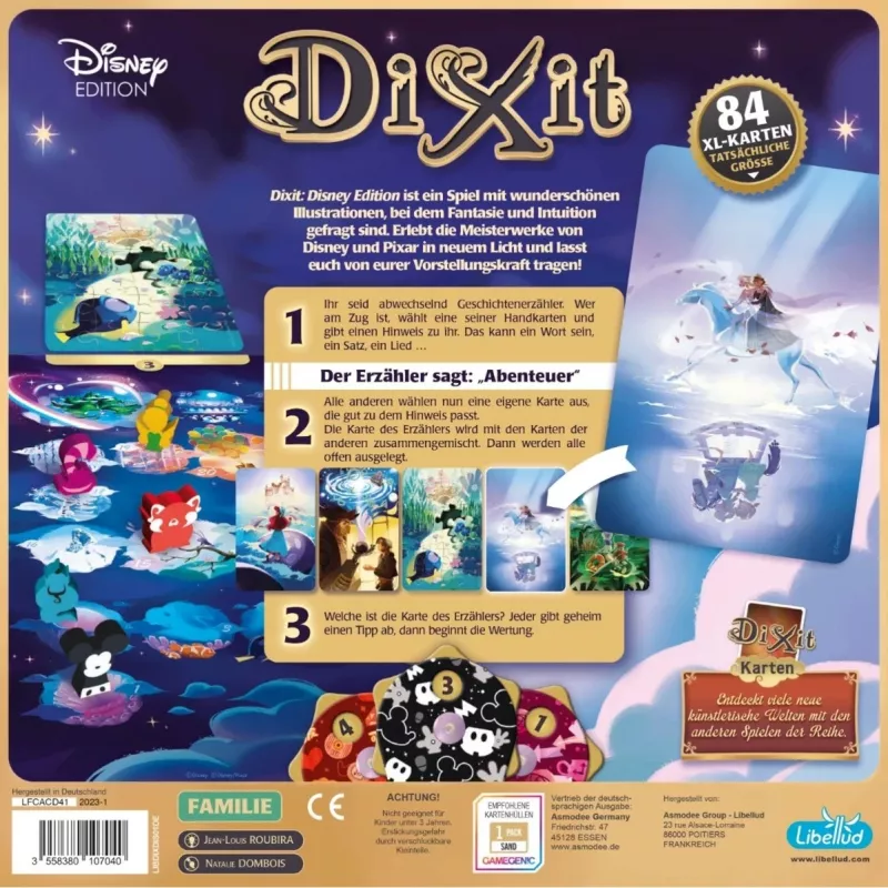 Dixit: Disney Edition, Stalo žaidimas