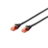 DIGITUS DK-1612-005/BL tinklo kabelis juodas 0,5 m Cat6 U/UTP (UTP)