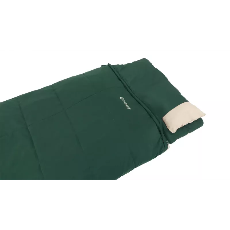 Miegmaišis Outwell Contour Prime suaugusiems stačiakampis poliesteris 850×2200 mm, maksimalus ūgis 190 cm, žalias