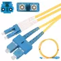 Extralink InfiniBand / šviesolaidinis kabelis EX.3678, FTTH G.657.A1, 5 m, SC į LC, pilnas dupleksas, geltonas