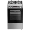 Dujinė-elektrinė viryklė BEKO FSM52330DX 5 degiklių 60 cm, energijos klasė A