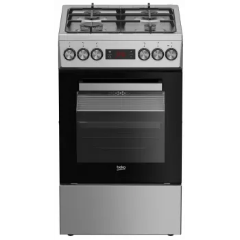 Dujinė-elektrinė viryklė BEKO FSM52330DX 5 degiklių 60 cm, energijos klasė A