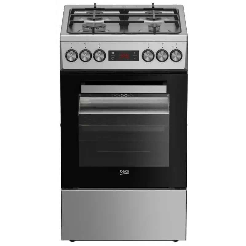 Dujinė-elektrinė viryklė BEKO FSM52330DX 5 degiklių 60 cm, energijos klasė A