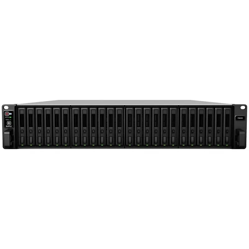 Synology FlashStation FS6400 24 skyrių NAS serveris 2U spintai, Intel Xeon 4110, 32 GB DDR4
