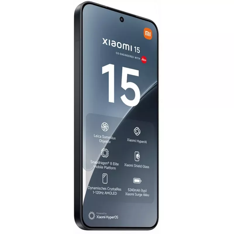 Xiaomi 15 16.1 cm (6.36 inch) OLED 12 GB 512 GB 5240 mAh Juoda