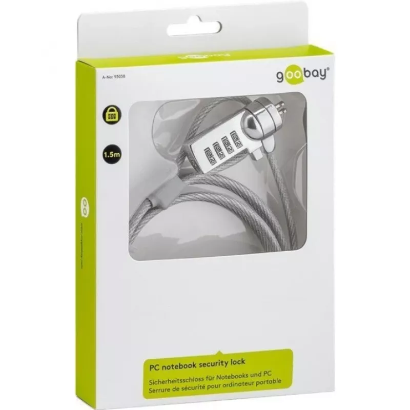 Goobay 93038 sidabrinis HDMI kabelis