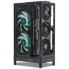 Mini ITX/ATX kompiuterio korpusas ssupd Meshroom D (CS-MRD-BK-1) – kompaktiškas juodas korpusas su tinklinėmis plokštėmis