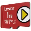 „Lexar“ 1 TB „MicroSDXC“ UHS-I Class 10 U3 V30 atminties kortelė (raudona), skaitymas 205 MB/s, rašymas 140 MB/s