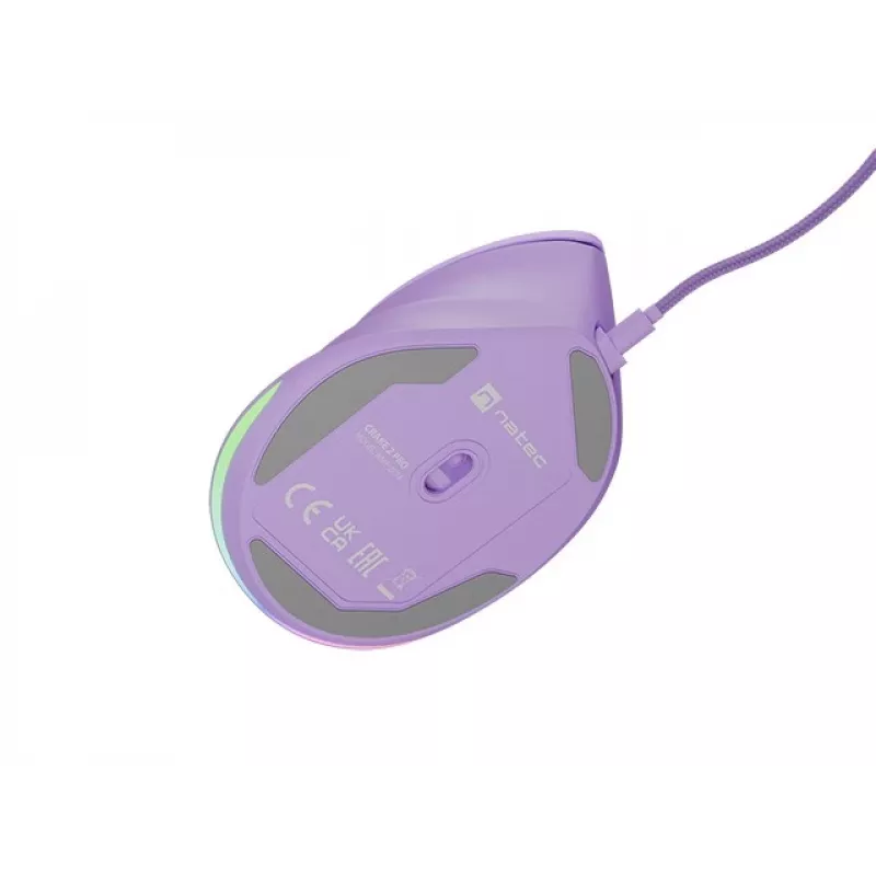 NATEC Crake 2 Pro vertikali pelė, dešinei rankai, USB-A, optinė, 12800 DPI