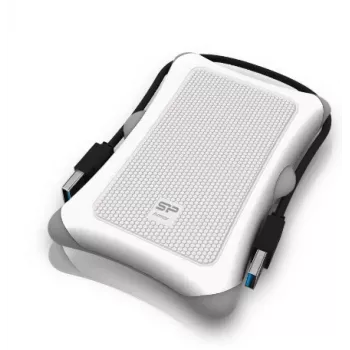 Išorinis HDD dėklas Silicon Power Armor A30 2,5 inch, USB 3.2 Gen 1, baltas, plastikas/guma