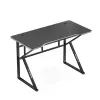 Gaming stalas huzaro Hero 1.6 Black – tiesus MDF/anglies stalviršis 1200×600×750 mm, metalinis rėmas