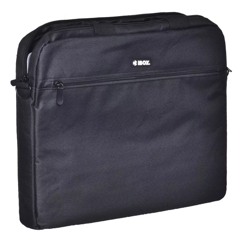 Portfelis iBOX TN6020, skirtas 39,6 cm (15,6 col.) nešiojamiesiems kompiuteriams – nailonas, juoda, peties diržas