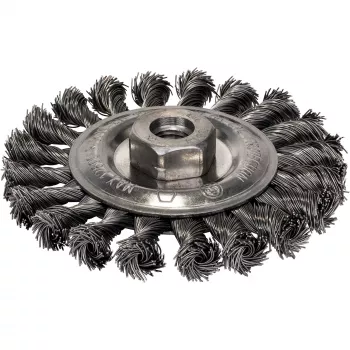 Vielinis diskinis šepetys Bosch Heavy for Metal 2608622059, pintas, Ø 115 mm, 0,5 mm plienas, M14, kampiniams šlifuokliams