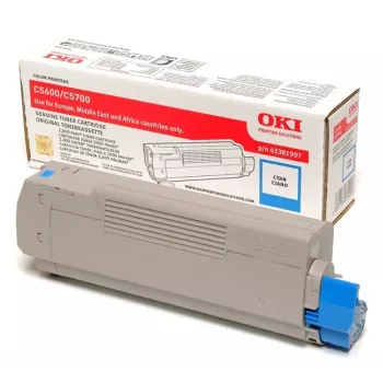 OKI Toner 43381907 Cyan (2000 puslapių)