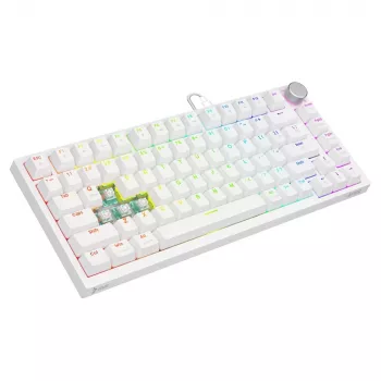 Savio ASTRAL WHITE JADE klaviatūra žaidimams USB QWERTY US International