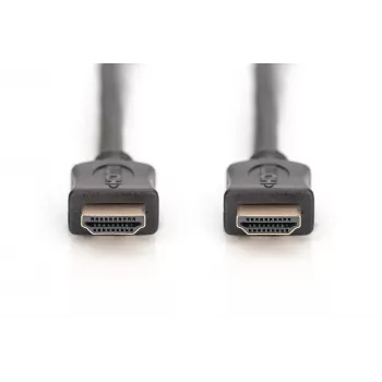Assmann HDMI High Speed laidas su Ethernet, 10.0 m, A tipo M/M, juodas, auksuoti kontaktai (AK-330107-100-S)