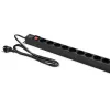 Qoltec aliumininis PDS stovo montavimui | 16A | 16 x Schuko | Vertikalus | 1,8 m