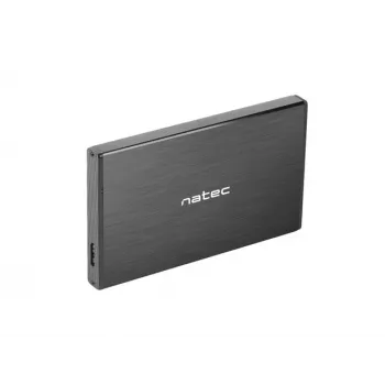 NATEC RHINO GO korpusas USB 3.0 2,5'' SATA HDD/SSD, juodas aliuminis