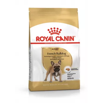 Sausas šunų ėdalas Royal Canin French Bulldog Adult 9 kg — kiauliena, 26% baltymų, 18% riebalų