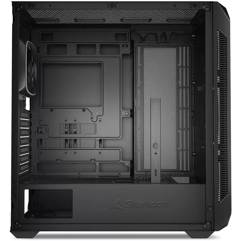 Korpusas PC Sharkoon AK5G RGB Midi Tower Juodas