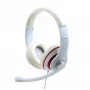 Ausinės stereo GEMBIRD MHS-03-WTRD baltos su raudonu žiedu