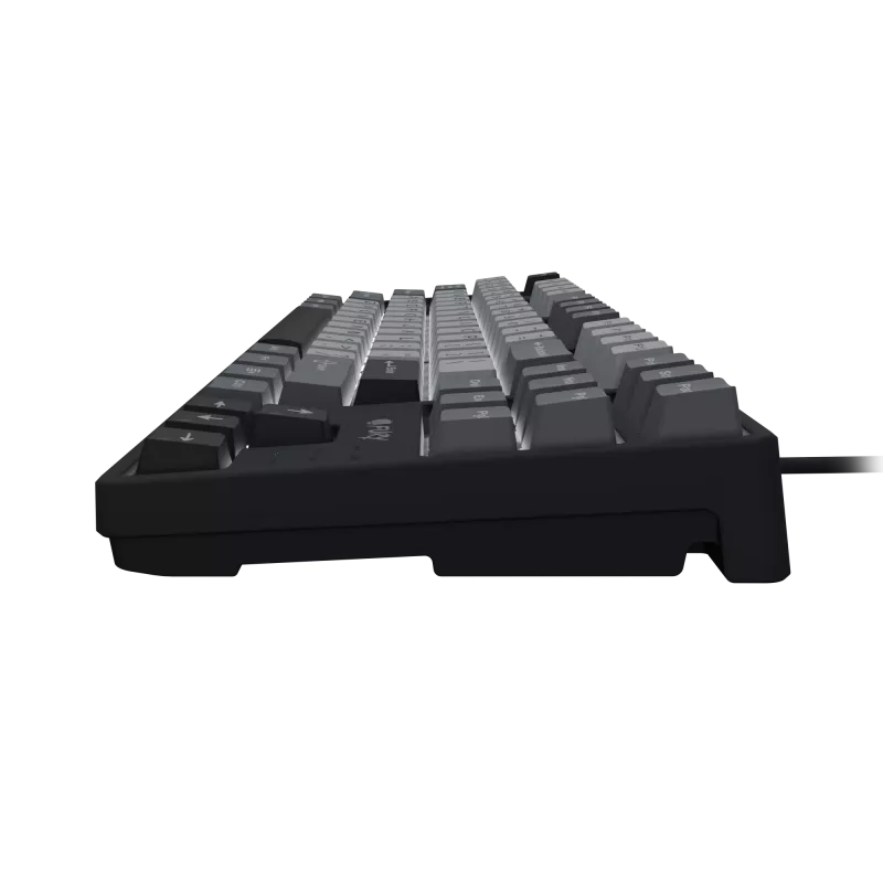 NATEC Fury Gaming klaviatūra Kanabo K2 US balta foninė mechaninė juoda-pilka