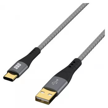 EFB Elektronik USB-A į USB-C laidas 60W QC 3A pilkas - Laidas - Skaitmeninis/duomenų (USB-AC-00002)