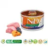 Šlapias ėdalas šuniukams Farmina N&D Puppy Lamb Pumpkin Blueberry 140 g maišelis, mažoms veislėms (5–10 kg), 12% baltymų, 6% riebalų, 75% drėgmės