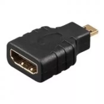 Wentronic Goobay HDMI™ adapter, HDMI™ standartinis lizdas (A tipas), juodas - HDMI™ A lizdas > HDMI™ D (Micro) kištukas (68842)