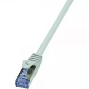 Tinklo kabelis LogiLink 0,25 m RJ-45 Cat6a Pilka
