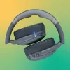 Ausinės Skullcandy Crusher Evo – laidinės ir belaidės, pilkos, 40 h veikimo, USB-C, AUX, sulankstomos