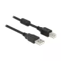USB laidas DeLOCK 83566 USB 2.0 1m USB A USB B juodas