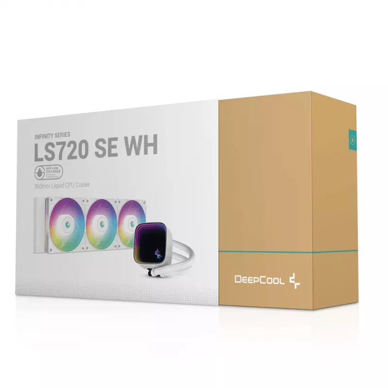 DeepCool LS720 SE WH procesoriaus vandens aušintuvas 12 cm baltas 1 vnt.
