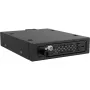 ICY DOCK - ToughArmor EX - MB491V5K-B - 2,5 U.2/U.3 NVMe SSD PCIe 5.0 Laufwerksgehäuse für externen 3,5-Schacht mit Schloss und Rändelschrauben-Design